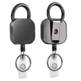 thumbnail image 3 of Retractable Badge Reel Metal Key Ring Clip Extendable ID Card Holder for Office School and Events, 3 of 7