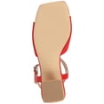 thumbnail image 5 of Journee Womens Evylinn Knit Block Heel Dress Sandals, Widths Available, 5 of 9