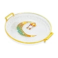 thumbnail image 4 of Bandeja de servicio redonda BLESIY frutero decoración de mesa plato de frutas bandeja de almacenamiento decorativa recipiente para servir para hoteles claro, 4 of 8