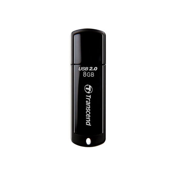 Transcend JetFlash 350 - USB flash drive - 8 GB - USB 2.0 - black