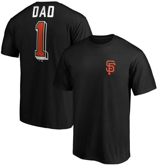 Men's Black San Francisco Giants Number One Dad T-Shirt