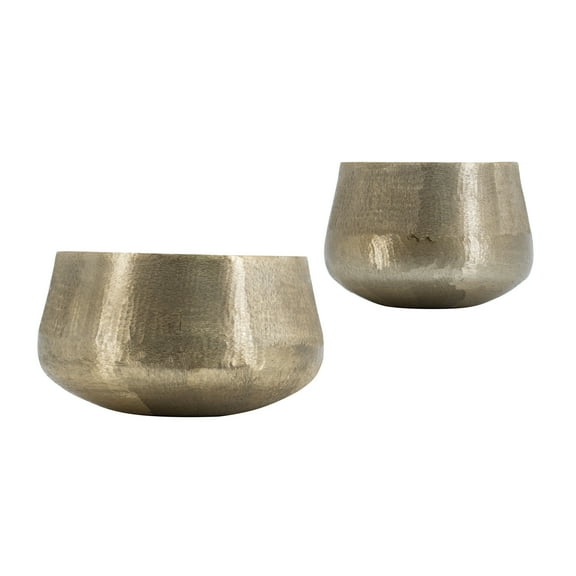 A&B Home S/2 Alu Bowls 4S/Ctn S:9.5 x 9.5 x 6.5" L:12 x 12 x 7"