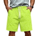 thumbnail image 2 of Satingcolo Mens Mesh Camo Graphic Shorts Vintage Designer Workout Shorts Casual Cool Streetwear Waist Pants Fluorescent Green 2XL, 2 of 4