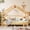 Twin + White + MDF + Pine + Plywood, variant on Twin Size Wood Treehouse Bed with Soft Cushion Rails for , White MDF Pine House Bed for Bedroom Furniture, Space Saving Play Castle