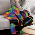 thumbnail image 3 of Eiffel Tower Blanket Soft Cozy Warm Throw Blanket for Couch, Plush Fuzzy Flannel Fleece Blankets for Sofa, Modern Colorful European Architectural Art Bed Blankets Lightweight Gifts for Women, 50"x60", 3 of 9