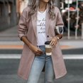 thumbnail image 1 of Vedolay Blazer jacket Womens Oversized Blazer Jackets Casual Lapel Collar Open Front Button Work Office Top,Pink S, 1 of 4