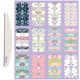 thumbnail image 1 of 12 hojas de calcomanías para uñas de Pascua, lindas calcomanías autoadhesivas para uñas con forma de conejito y lima de uñas, diseño de uñas DIY, decoración de uñas, 1 of 9