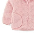 thumbnail image 5 of Zshosam Boys Fleece Zip Up Jacket Toddler Kids Polar Fleece Jacket, Thickened Full-Zip Long Sleeve Warm Coats Outwear for Baby Boys Girls Autumn Spring Winter Size 5T 6T,(Pink 5-6 Years), 5 of 6