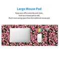 thumbnail image 5 of Rocae Trendy Floral for Gaming Mouse Pad, Mouse Pad Large, Office Computer Keyboard Mousepad, Keyboard and Mouse Pad with Stitched Edges,31.5 x 11.8 in, 5 of 5