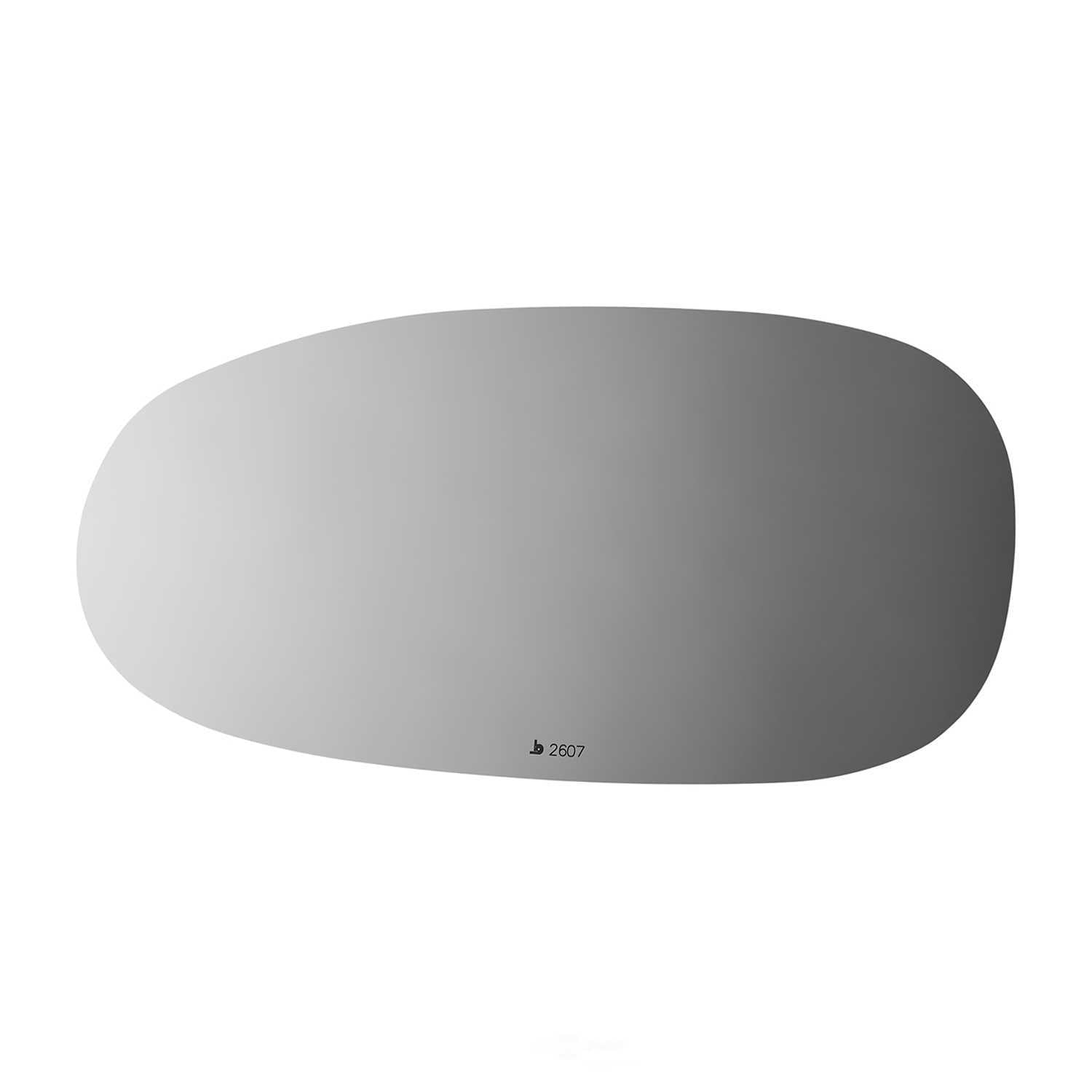 Burco Side View Mirror Replacement Glass - Clear Glass - 2607