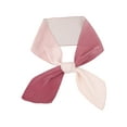 thumbnail image 1 of INSPIRAR CHIC Mujeres Bufandas Largas Plisadas, Banda para el Cabello de Color Sólido con Gradiente de Contraste, Bufandas para el Cuello en Gradiente Rosa 49.2"x4.3"(LxA), 1 of 5
