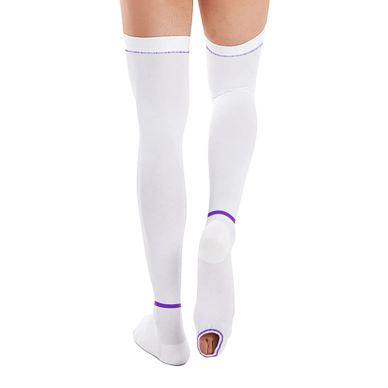 T.E.D. Anti Embolism Compression Stockings Thigh High Knee High for Women  Men, 15-20 mmHg Compression TED Hose.