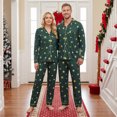 thumbnail image 6 of Family Matching 4th of July Pajamas Set Creative Star Print Long Sleeve Turn Down Collar Tops, 6 of 10