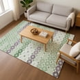 thumbnail image 7 of Addison Rugs Mayfield Premium Machine Washable Transitional Geometric Sage Rectangle Rug, 9' x 12', 7 of 7
