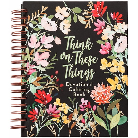 Think on These Things: Devotional Coloring Book (Spiral-Bound)