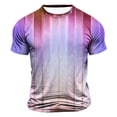 thumbnail image 1 of Wancir Chemises pour Hommes Liquidation Vente Hommes Mode Décontractée Imprimé Sport Manches Courtes Col Rond Blouses Chemises, 1 of 4