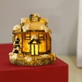 thumbnail image 6 of Christmas Lights, Mini Light Up Resin House Battery Operated In Dark Snowhouse Scene Collectible Buildings Miniature For Home Bedroom Table Desk Decoration, Orange, 6 of 6