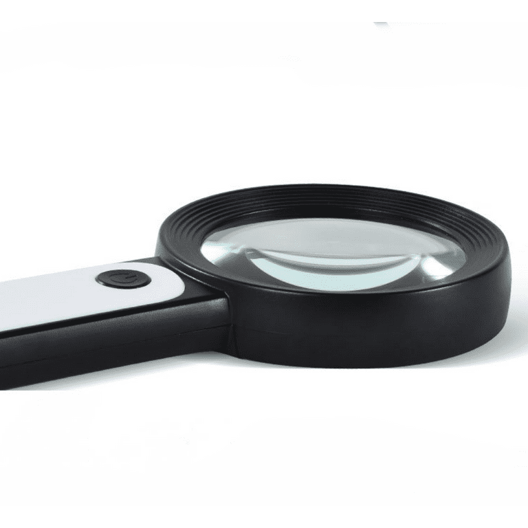 CRIOO Magnifying Glass with Led Light, 30X, 18 LED, 3 Light Modes, Handheld  Illuminated Magnifier Glass, Gifts for Kids Seniors Macular Degeneratio