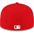 thumbnail image 4 of Men's New Era Red St. Louis Cardinals Sidepatch 59FIFTY Fitted Hat, 4 of 5