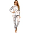 thumbnail image 2 of Racifhz Halloween Family Matching Pajamas Loungewear Set Long Sleeve Top and Pants Cozy Sleepwear for Family Holiday Nightwear Matching PJs Halloween Gifts and Party Decor, Women Size:M, 2 of 6