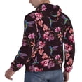 thumbnail image 6 of Kdxio Humming Bird And Tropical Print Mens Casual Hooded Collar Drawstring Hoodies Pullover Sweatshirts Casual Long Sleeve Shirts-3X-Large, 6 of 7