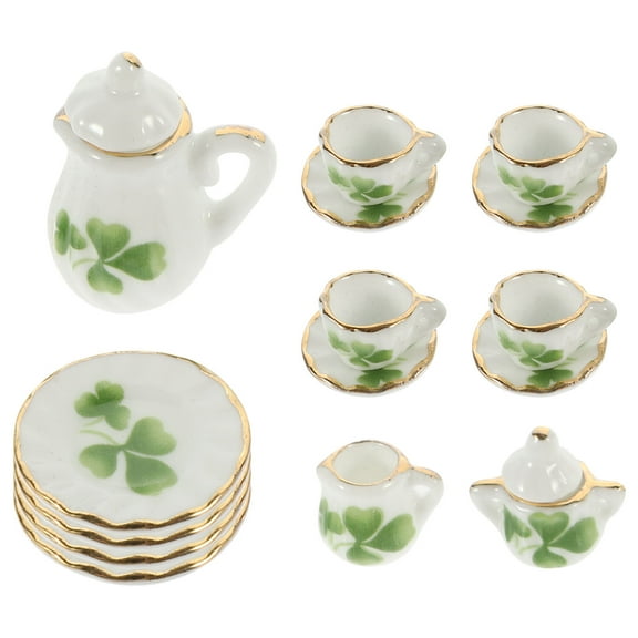 STOBOK Dollhouse Miniatures Accessories Mini Tea Cup Set Assorted Color 1 Set