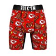 thumbnail image 2 of Men's Rock Em Socks  Red Kansas City Chiefs BBQ Ribs Boxer Briefs, 2 of 4