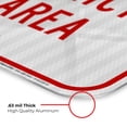 thumbnail image 6 of No Parking Restricted Area Sign, 12x18 Reflective Aluminum EGP, 6 of 8