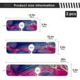 thumbnail image 2 of Colorful Fluid Marbling Sink Splash Guard for Faucet 2 Packs Faucet Absorbent Mats, Golden Streaks Faucet Handle Drip Catcher Quickly Drying Mat for Kitchen Counter Bathroom RV, 23.6"x5.5", 2 of 7