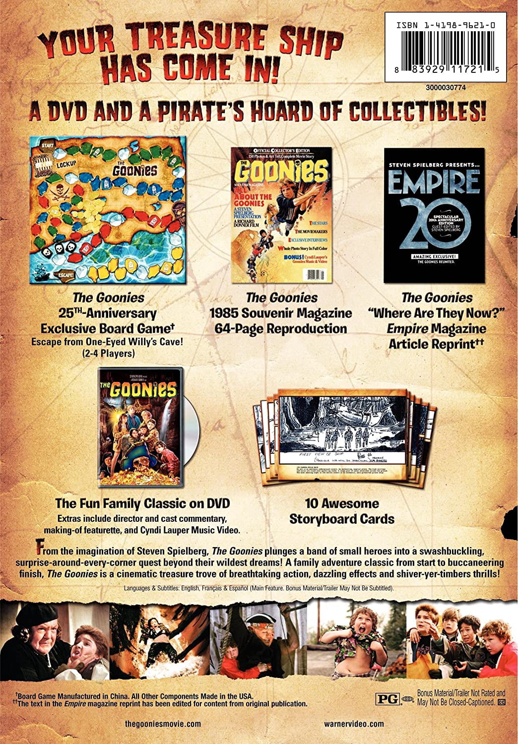 Warner Home Video, GOONIES 25TH ANNIVERSARY COLLECTOR ED - Walmart.com