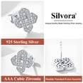 thumbnail image 6 of Silvora Heart Celtic Knot Earrings for Women Sterling Silver Dangle Drop Earrings Irish Jewelry Gift for Valentines Mothers Day, 6 of 8