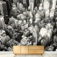 thumbnail image 3 of wall26 - Black and White Urban Landscape of New York City - Removable Wall Mural | Self-Adhesive Large Wallpaper - 100x144 inches, 3 of 6