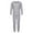 Gray, variant on Haitryli Kids Striped Thermal Underwear Set Girls Boys Warm Long Johns Base Layer Tops with Leggings Pants Set Red 3-4