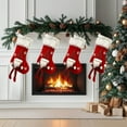 thumbnail image 2 of Xuniizn Christmas Stockings Bulk, Assorted Festive Xmas Stockings for Fireplace Mantel Decor, Traditional Holiday Ornaments, Christmas Decorations for Home, 100%Polyester, 2 of 6