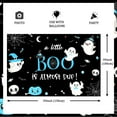 thumbnail image 2 of A Little Boo Is Almost Due Backdrop Halloween Baby Shower Decorations for Boy and Girl Halloween Ghost Themed Background Decor, 2 of 6