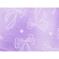 thumbnail image 4 of Cooltree Trendy Girl Skort - Soft Lavender Purple Gradient White Bow Print Summer Skirts with Shorts Size 8, 4 of 7