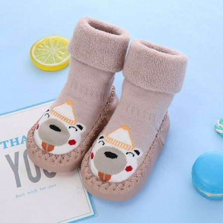 

toddler socks with rubber soles for toddlers kids socks baby boys sock shoes warm terry thicken slippers infants girl winter
