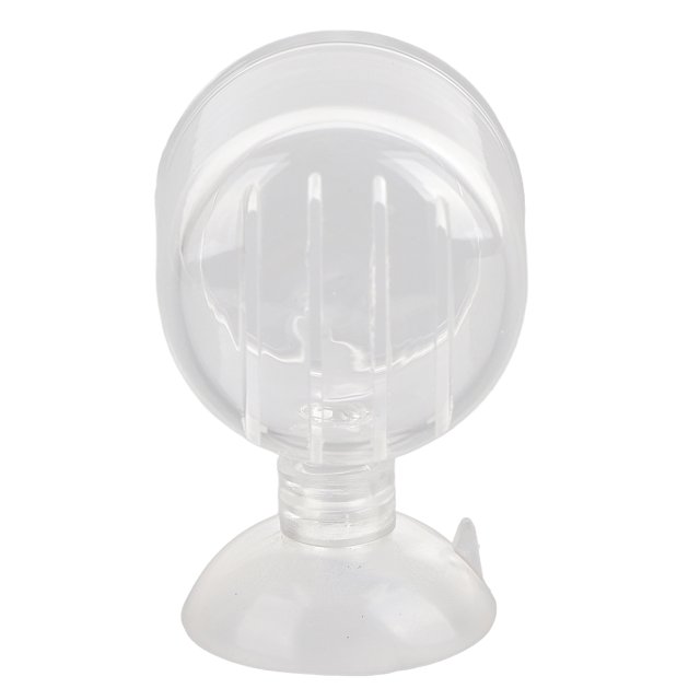 Alimentador de lombrices rojas transparente para acuario, con ventosa, recipiente para peces, accesorio de vidrio con grietas.