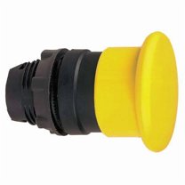 Schneider Electric Mushroom Head Push Button,Yellow,22mm ZB5AC5