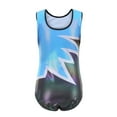 thumbnail image 5 of Gymnastics Leotards for Girls with Shorts Sparkly Sleeveless Ballet Dance Unitards Print 3Pc Athletic Tumbling Outfits, Black, 7-8Y, 5 of 7