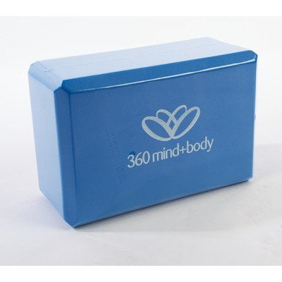 Bloque de yoga 360 Athletics 10 cm de espuma EVA ligera azul