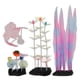 thumbnail image 2 of Juego de 4 piezas de corales y plantas simulados luminosos para pecera, mejora la belleza nocturna del acuario y brilla en la oscuridad, 2 of 8
