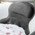 thumbnail image 2 of Bathtub Pillow for Head Neck Back Support Fast Drying Soft Mesh Fabric with 6 Non Suction Cups Spa Bath Accessories for Relaxation Comfort, 2 of 4