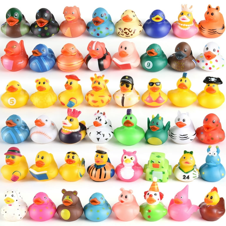 600 Pieces Rubber Duck in Bulk Bath Toys Set Bulk Mini Colorful