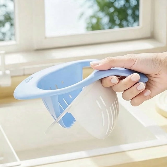 EARKITY Magnetic Sink Basket Press To Dump Household Kitchen Sink Separation Leftover Food And Filter Basket