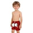 thumbnail image 4 of Pantalones cortos de bolsillo para niños con cordón elástico estampado casual traje de baño pantalones de cinco puntos, 4 of 8