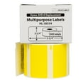 thumbnail image 2 of HOUSELABELS Compatible DYMO 30334 YELLOW Multipurpose Labels (2-1/4" x 1-1/4"), strong permanent adhesive, compatible with DYMO LW 450, 4XL, Rollo & Zebra Desktop Printers, 6 Rolls /6000 Labels, 2 of 9