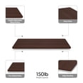thumbnail image 2 of HON Basyx Commercial-Grade 48" Wide Table Top ONLY for Height Adjustable Desk Base, in Walnut (BSXW2448MW), 2 of 8