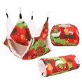 thumbnail image 4 of Guinea Pig Cage Hammock Set, Small Pet Cage Easy Installation Cute Cartoon Pattern With Metal Hook For  For Small Cat For Ferret Green,Red, 4 of 8