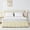 Cream White, variant on U-NICE HOME Queen 14" Drop Wrap Around Bed Skirt - Elastic Pleated Wrinkle Resistant, White